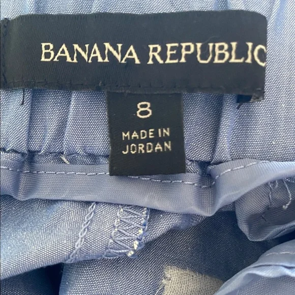Banana Republic silk blend Light Blue Women's Shorts size 8 - Picture 9 of 10